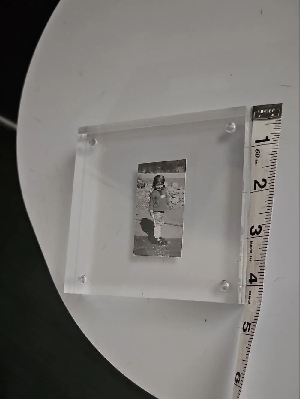 Clear Acrylic Magnetic Photo Frame - Clear